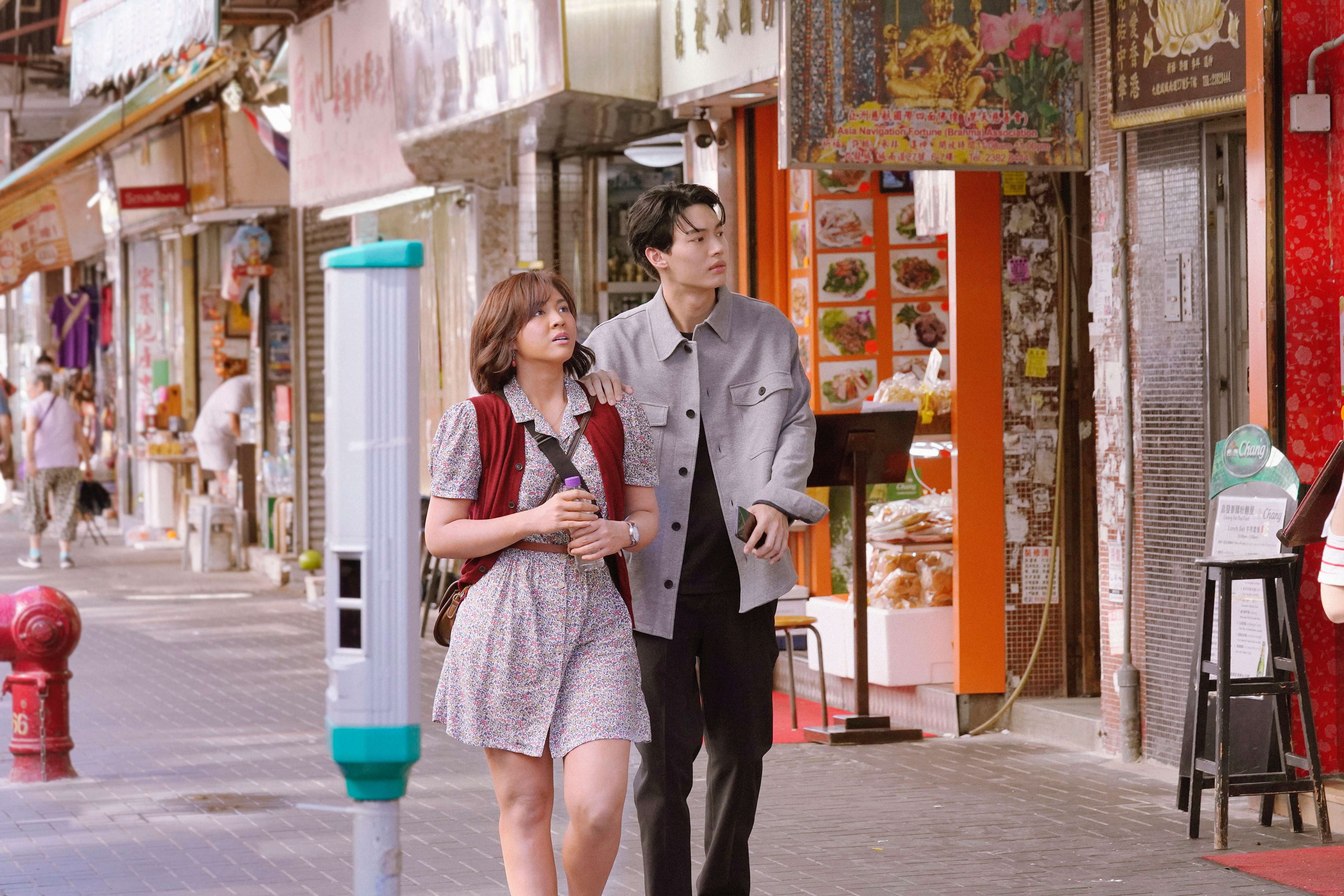 Janella and Win in Little Thailand in Hong Kong